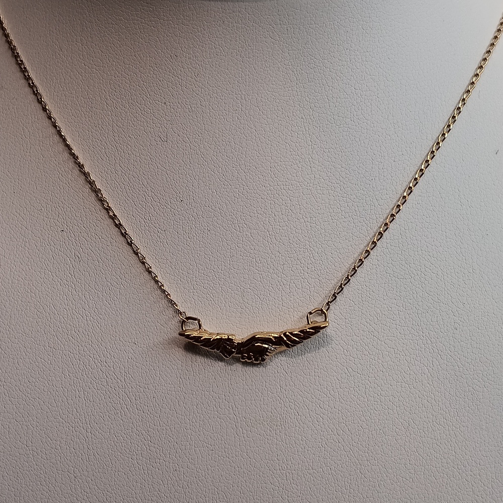 Just For You Gold Tone Friendship Necklace 15.5" Long Vintage